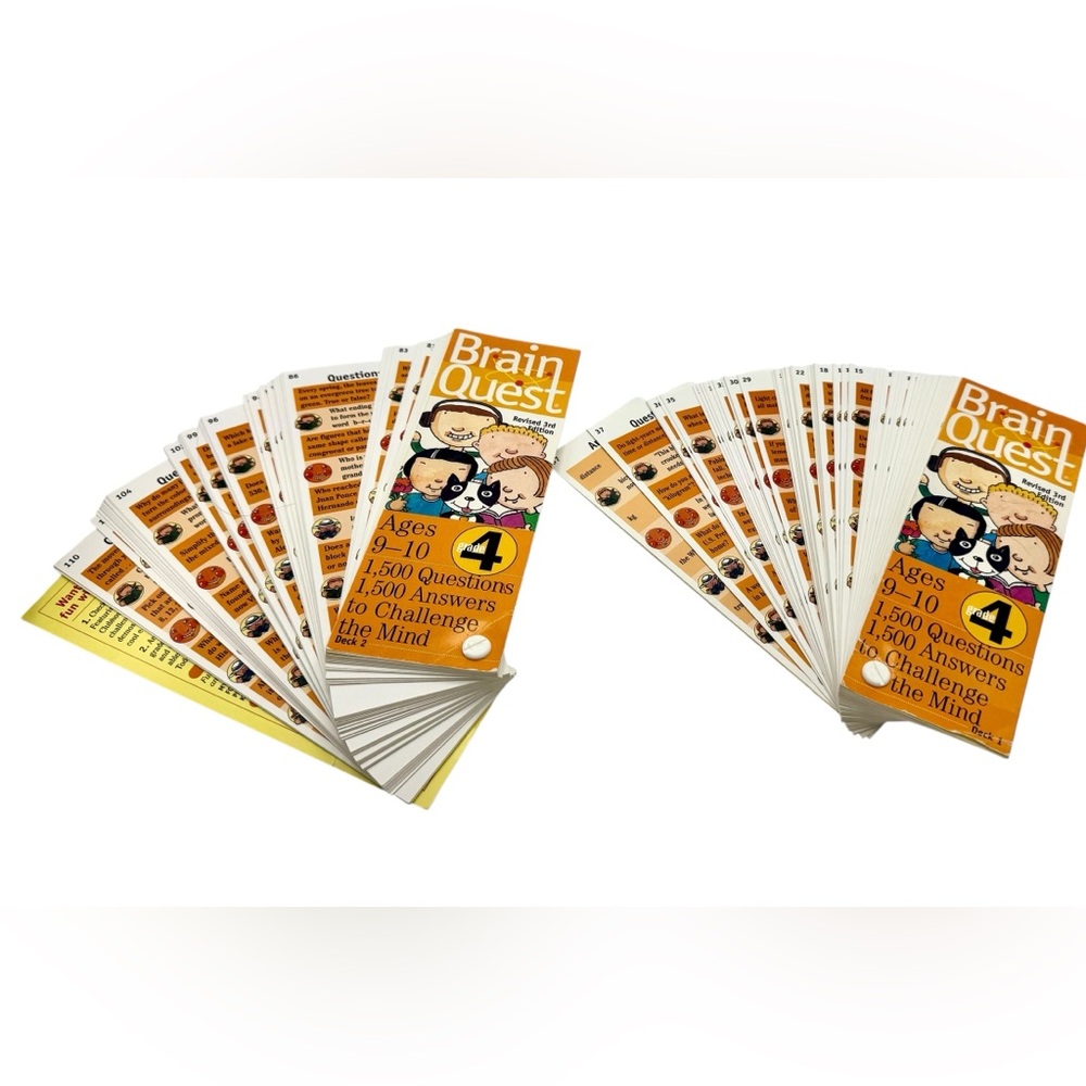Kids Quiz Cards - Orange